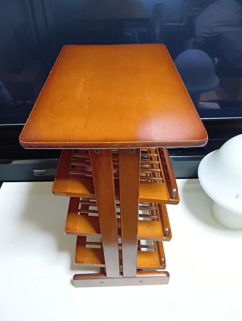 1970's　北欧　ミッドセンチュリーモダン　ルーバー　ラック　サイドテーブル