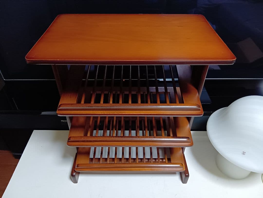 1970's　北欧　ミッドセンチュリーモダン　ルーバー　ラック　サイドテーブル