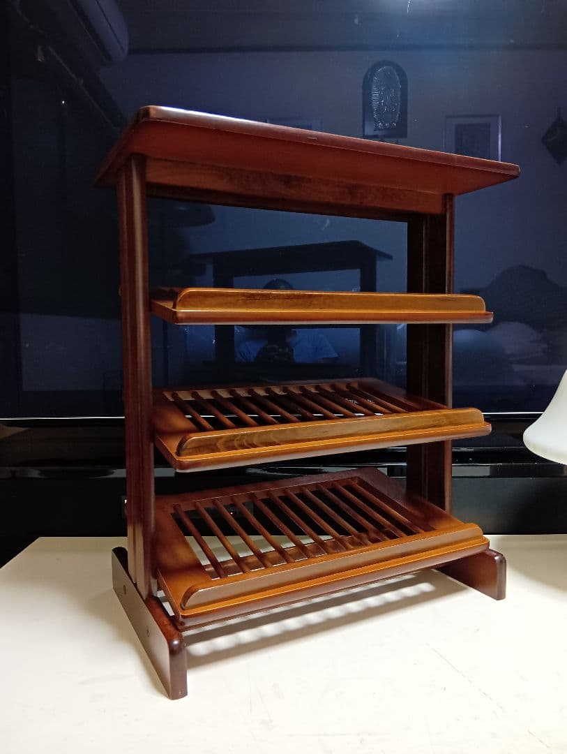 1970's　北欧　ミッドセンチュリーモダン　ルーバー　ラック　サイドテーブル