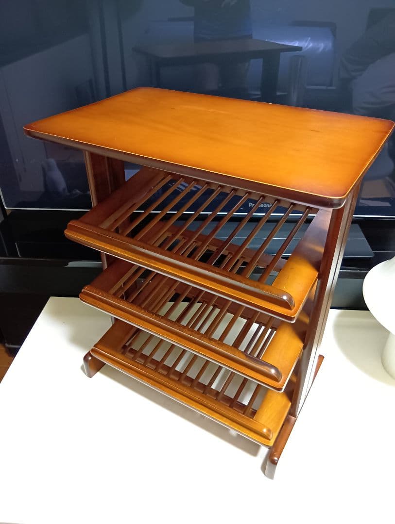 1970's　北欧　ミッドセンチュリーモダン　ルーバー　ラック　サイドテーブル