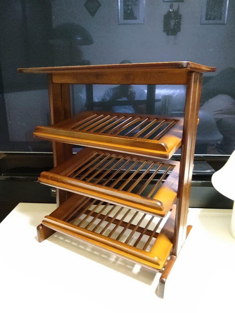 1970's　北欧　ミッドセンチュリーモダン　ルーバー　ラック　サイドテーブル