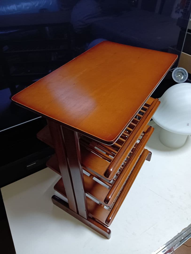 1970's　北欧　ミッドセンチュリーモダン　ルーバー　ラック　サイドテーブル