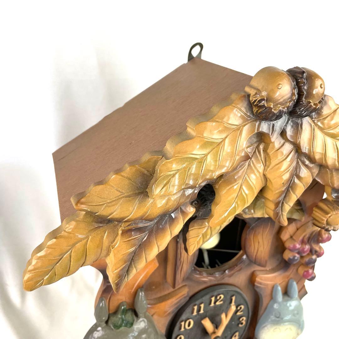 となりのトトロ 壁掛け時計 4MJ806RH M23X8N PM-15 木製