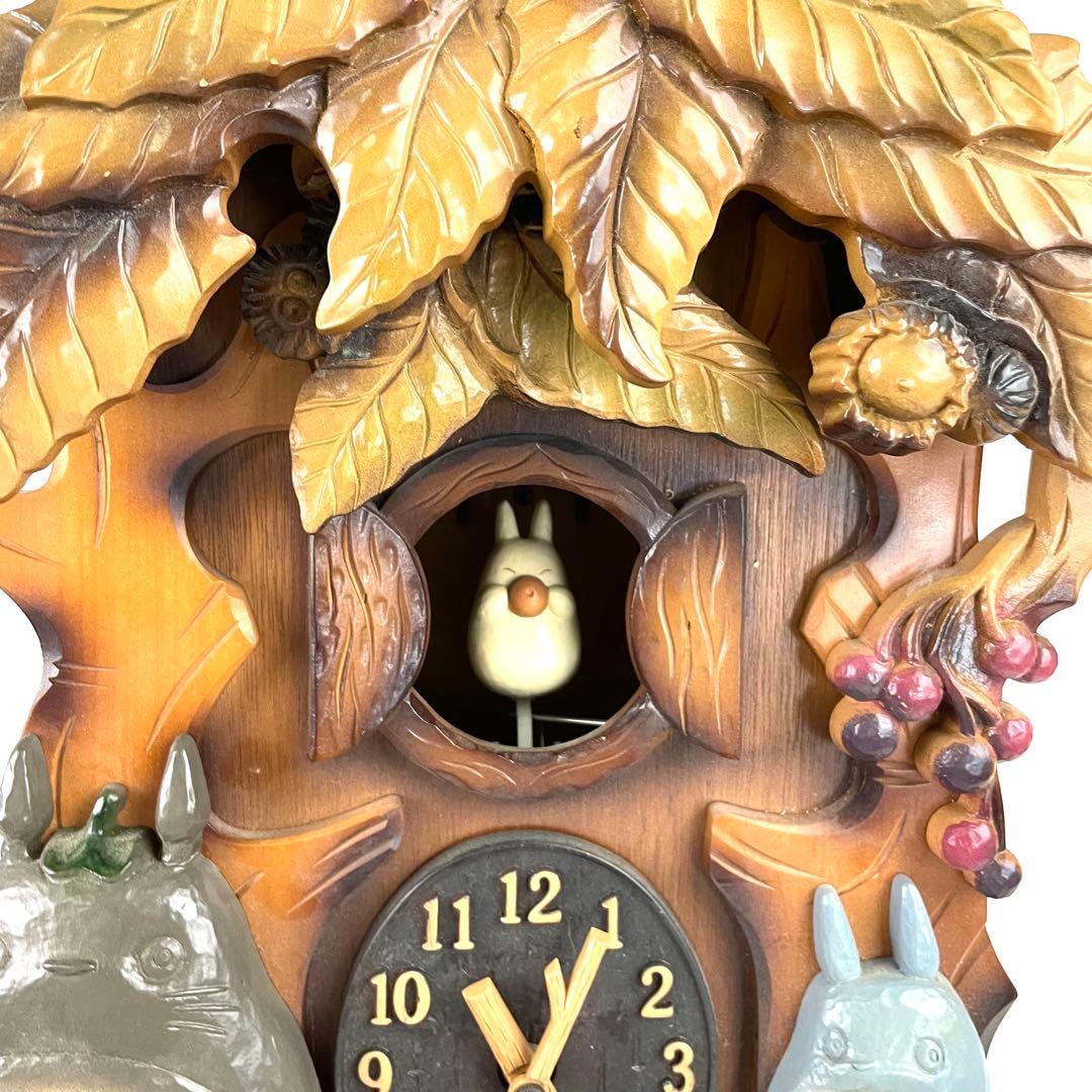 となりのトトロ 壁掛け時計 4MJ806RH M23X8N PM-15 木製