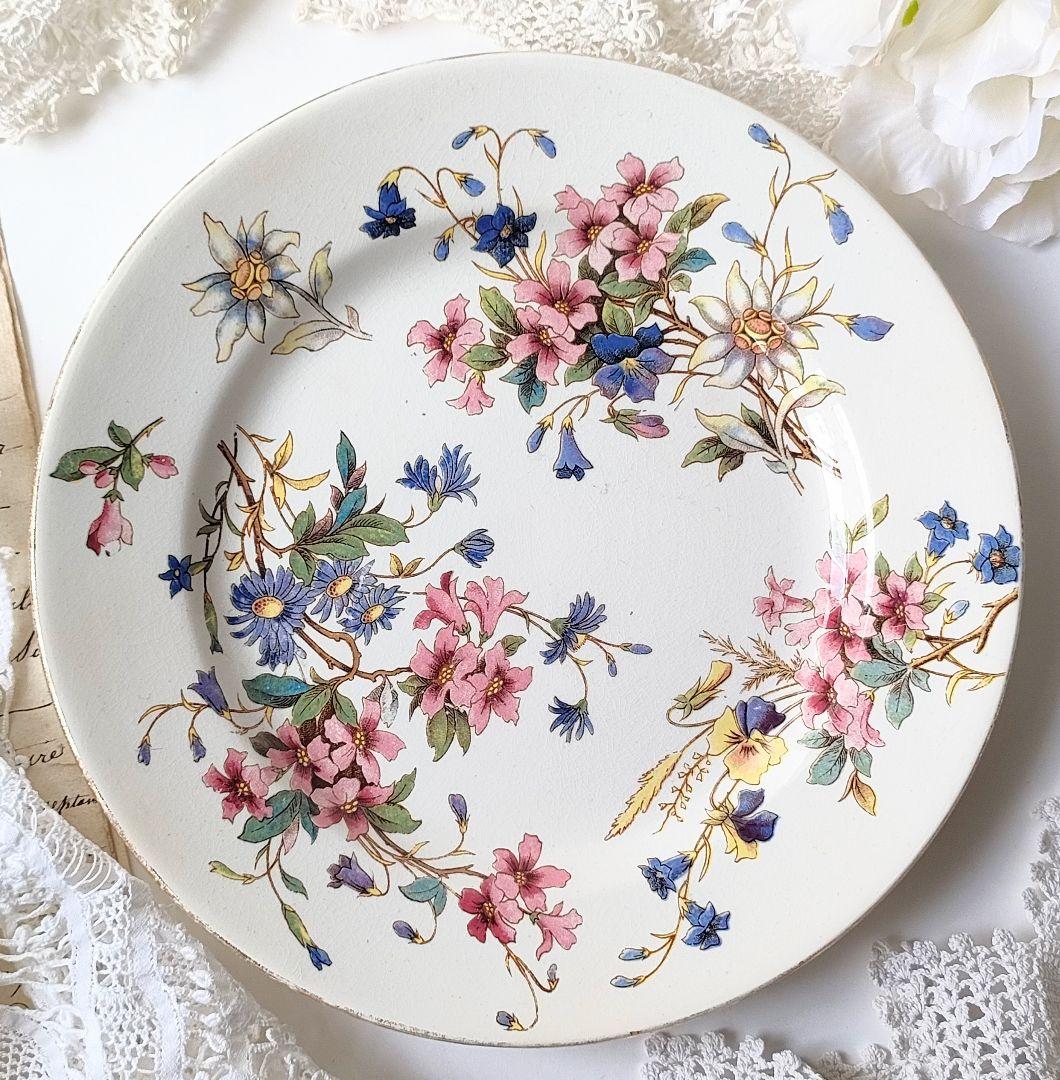 希少　美品　サルグミンヌ　RIGHI　平皿　フランスアンティーク