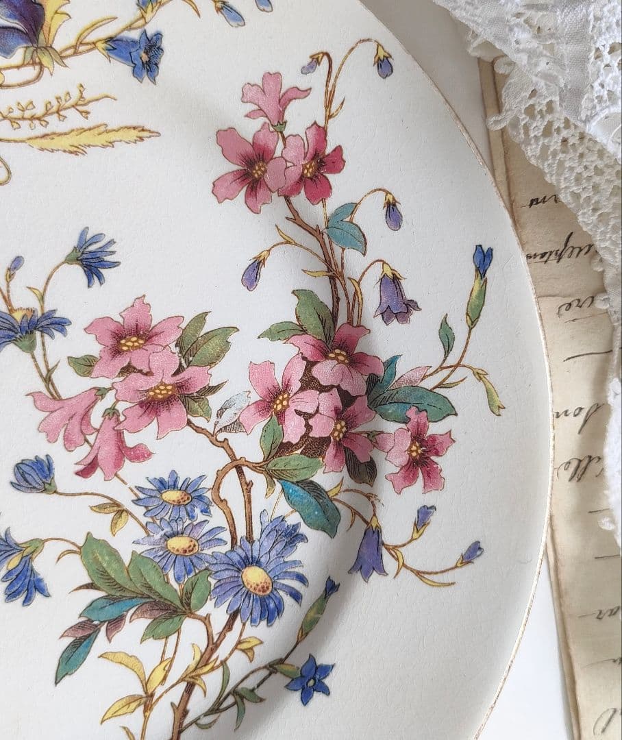 希少　美品　サルグミンヌ　RIGHI　平皿　フランスアンティーク