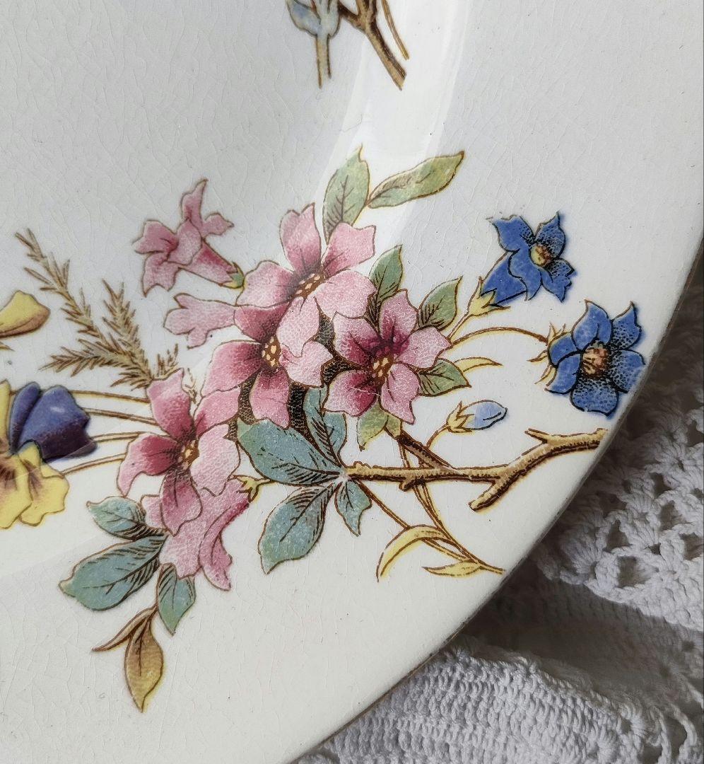 希少　美品　サルグミンヌ　RIGHI　平皿　フランスアンティーク