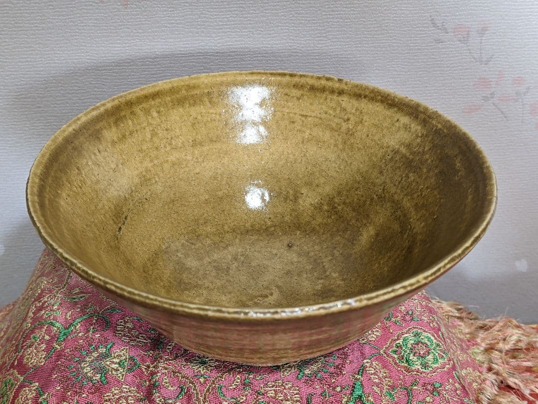 ⭐黄瀬戸 抹茶盌 年代物 茶道具 瀬戸焼 コレクション 骨董品 アンティーク