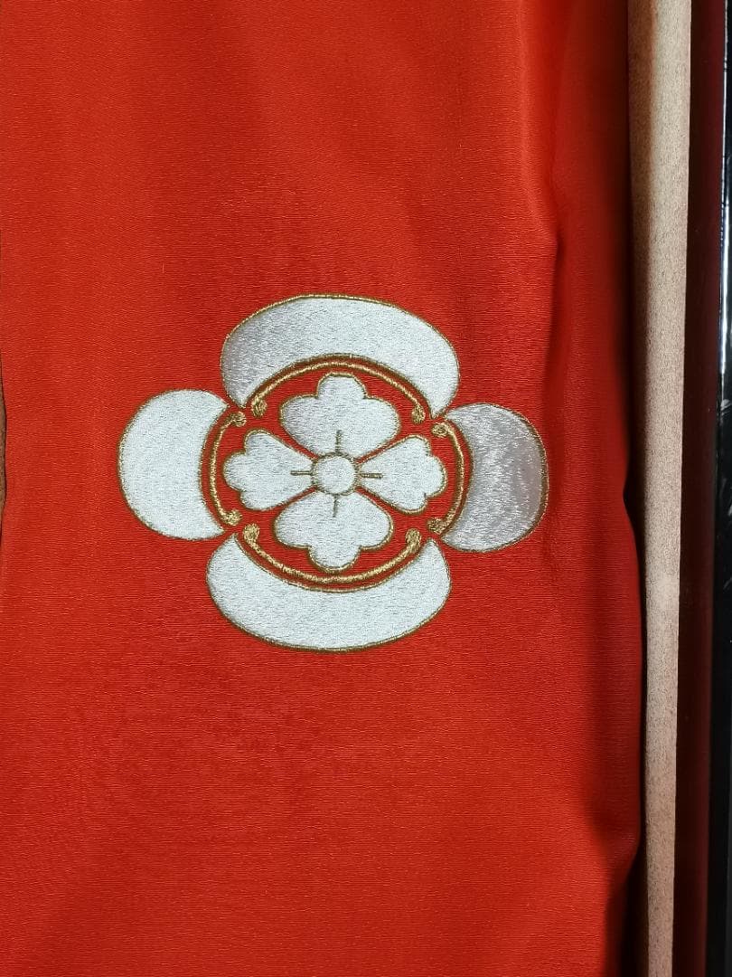 お琴　漆ケース付き　デッドストック　未使用品　内袋・外袋付き　木瓜家紋　-KKI