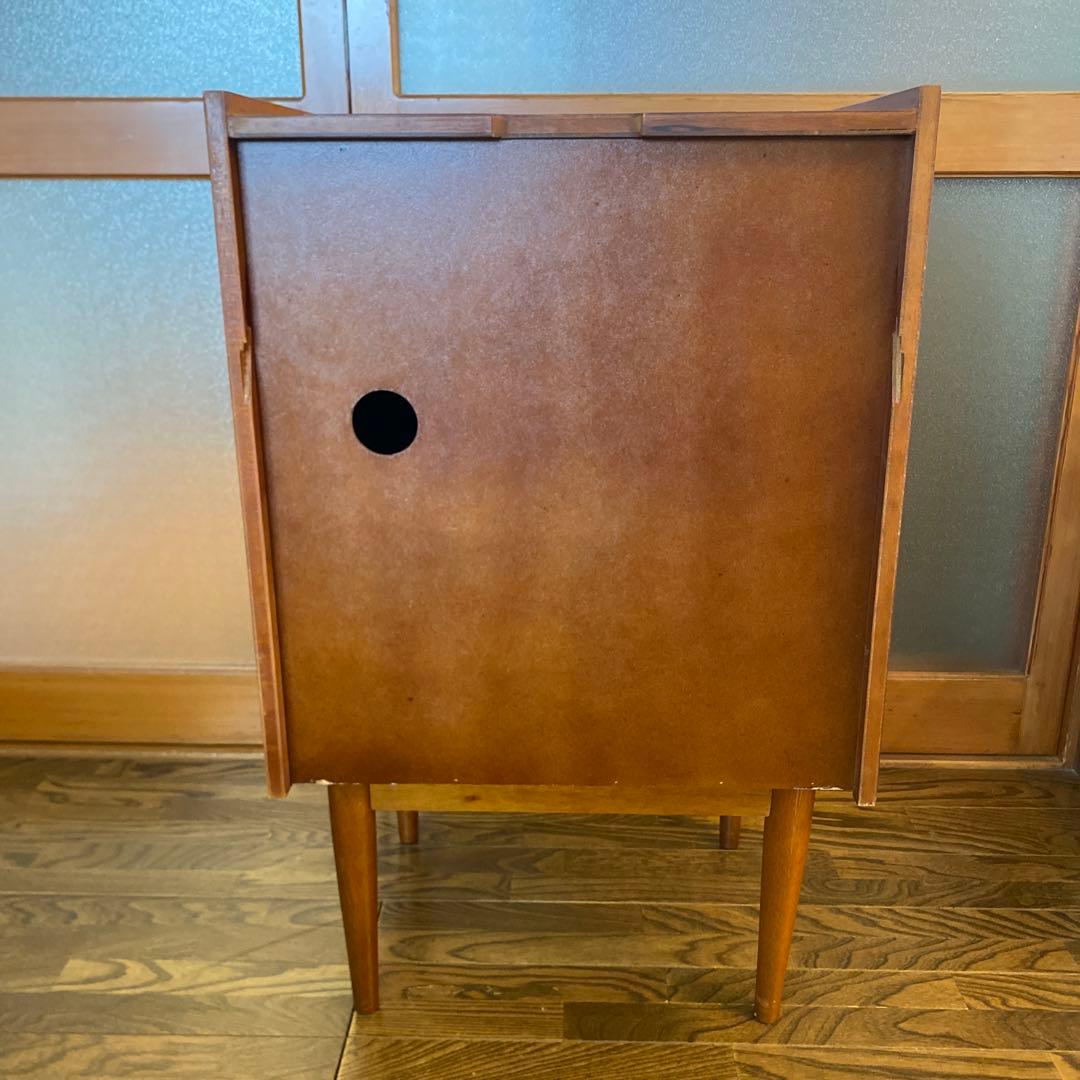 可愛い】ライティングテーブル　蛇腹扉　レトロ