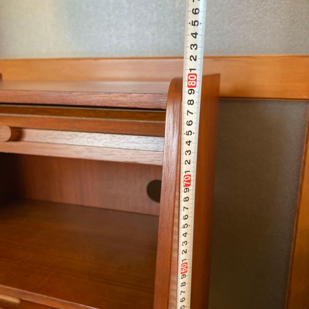 可愛い】ライティングテーブル　蛇腹扉　レトロ