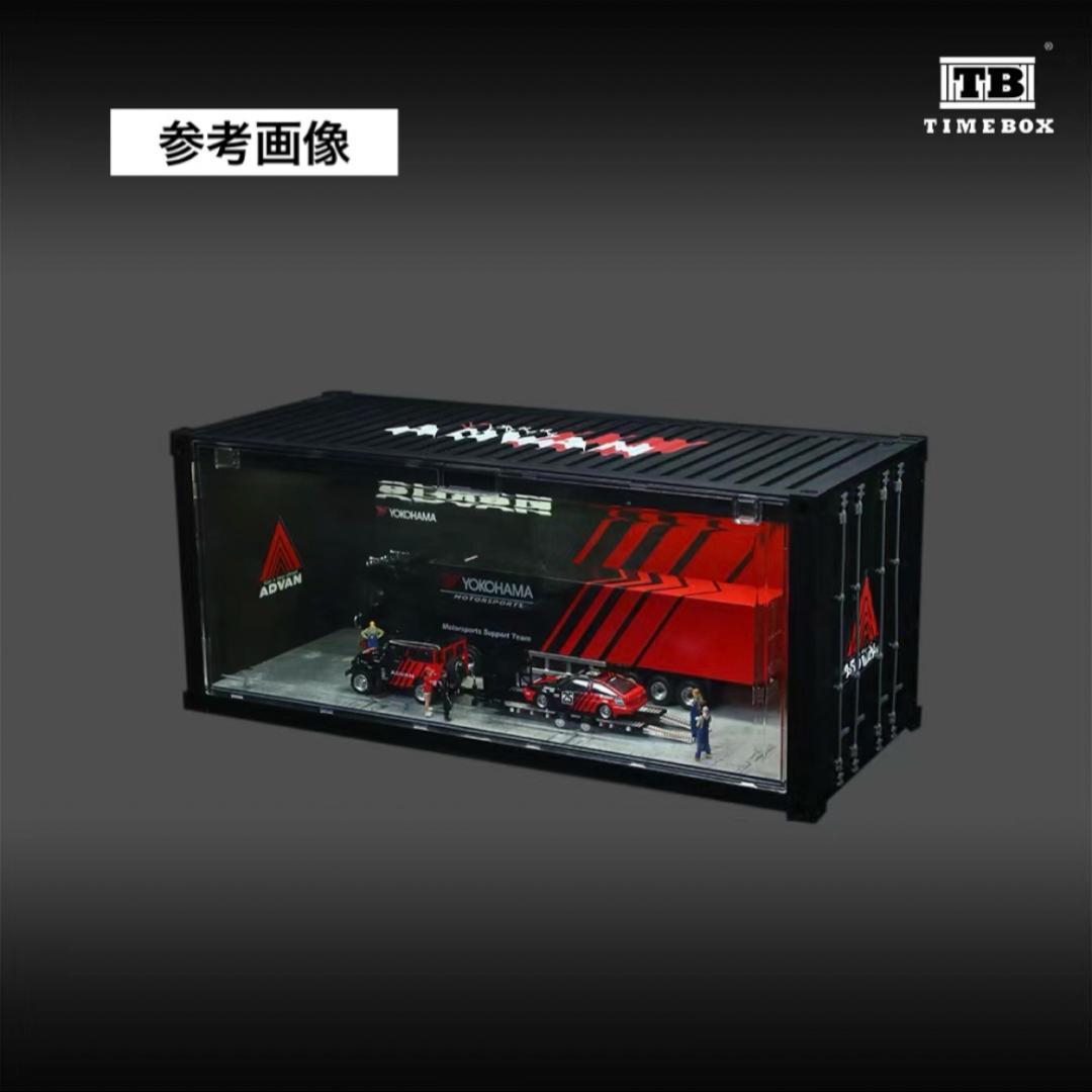 1/64 ガレージ コンテナ advan アドバン ホットウィール minigt - メルカリ