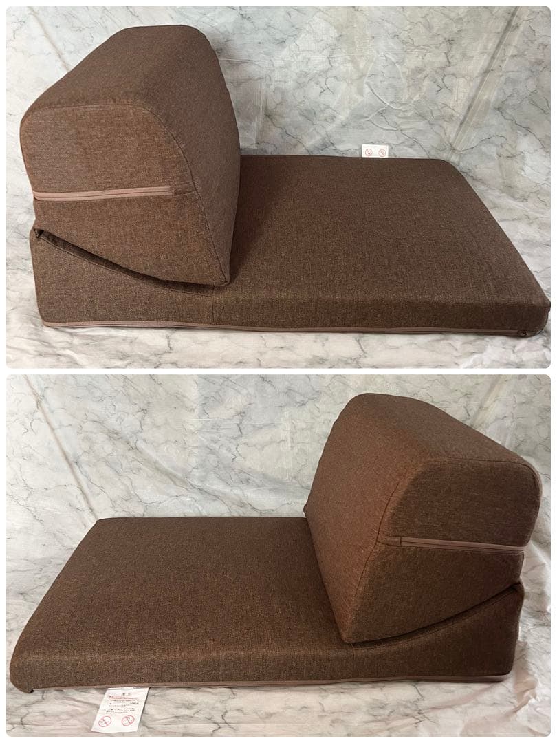 IORI ソファ　ローソファ1人掛け1人用ごろ寝テレビこたつブラウン