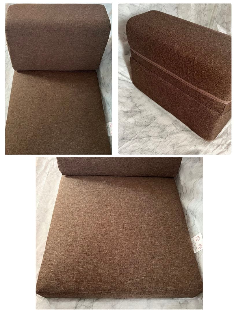 IORI ソファ　ローソファ1人掛け1人用ごろ寝テレビこたつブラウン