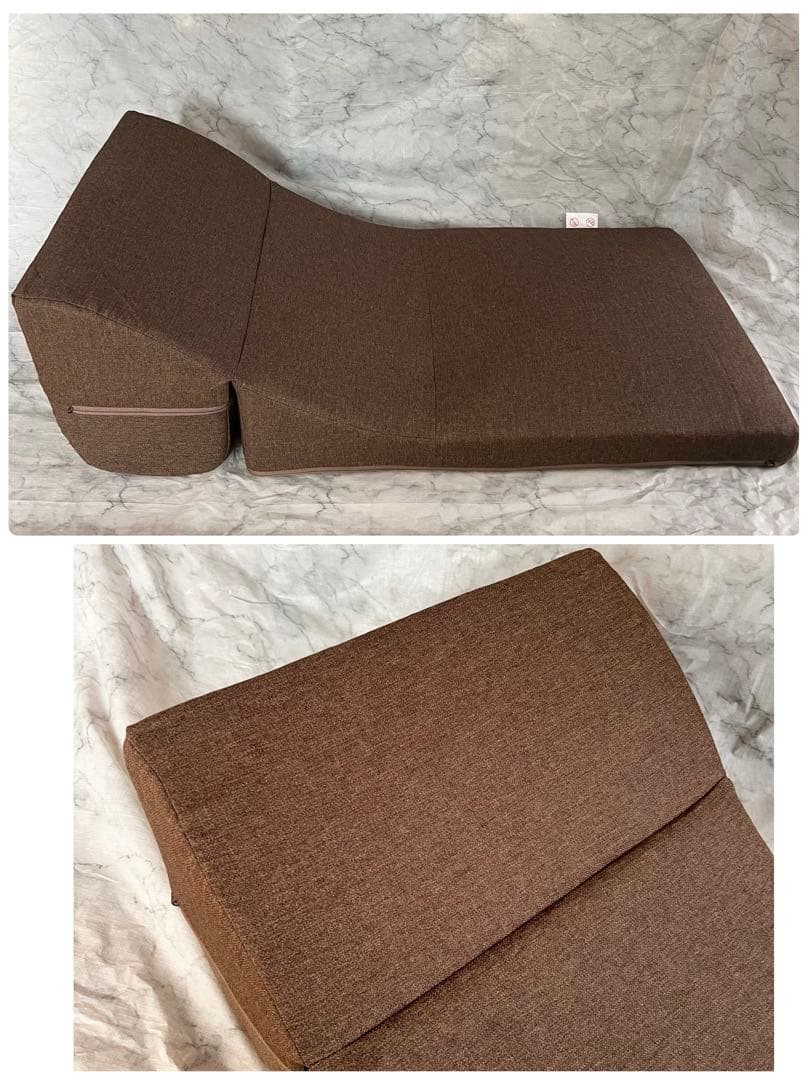 IORI ソファ　ローソファ1人掛け1人用ごろ寝テレビこたつブラウン