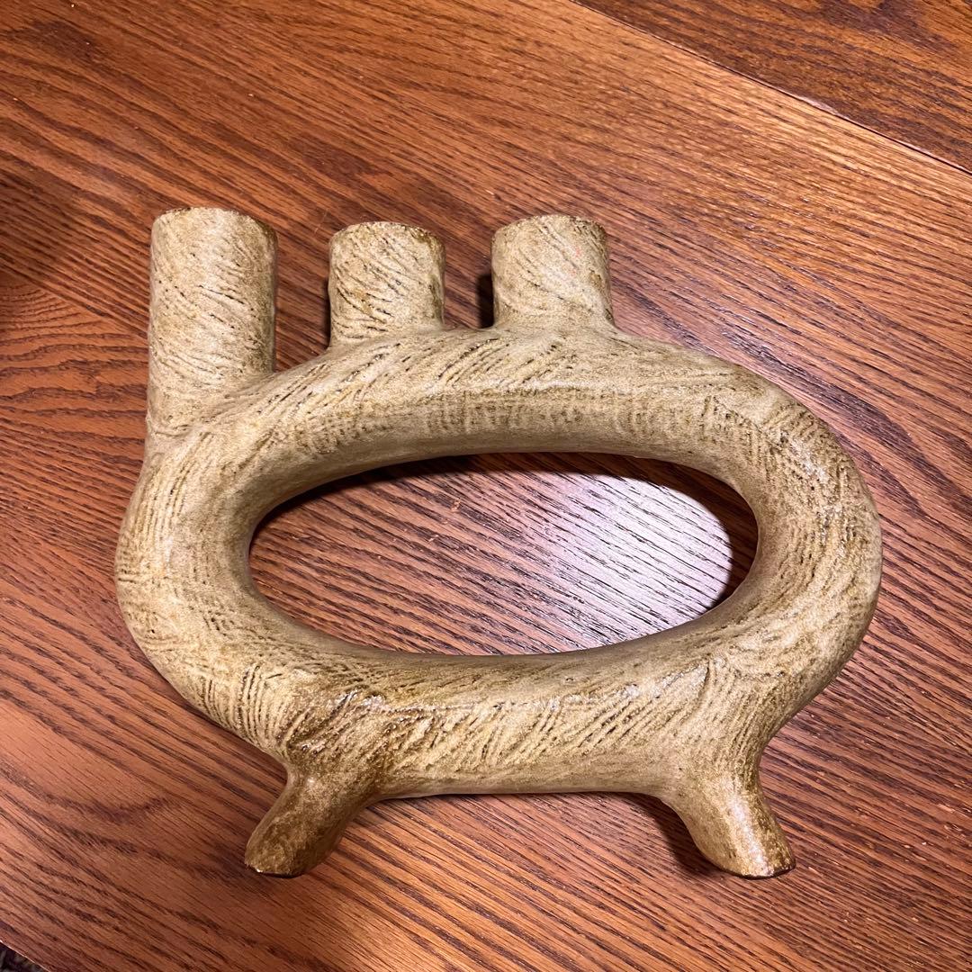 変形花器 三つ首 フラワーベース 生花 ヴィンテージ 和モダン - メルカリ