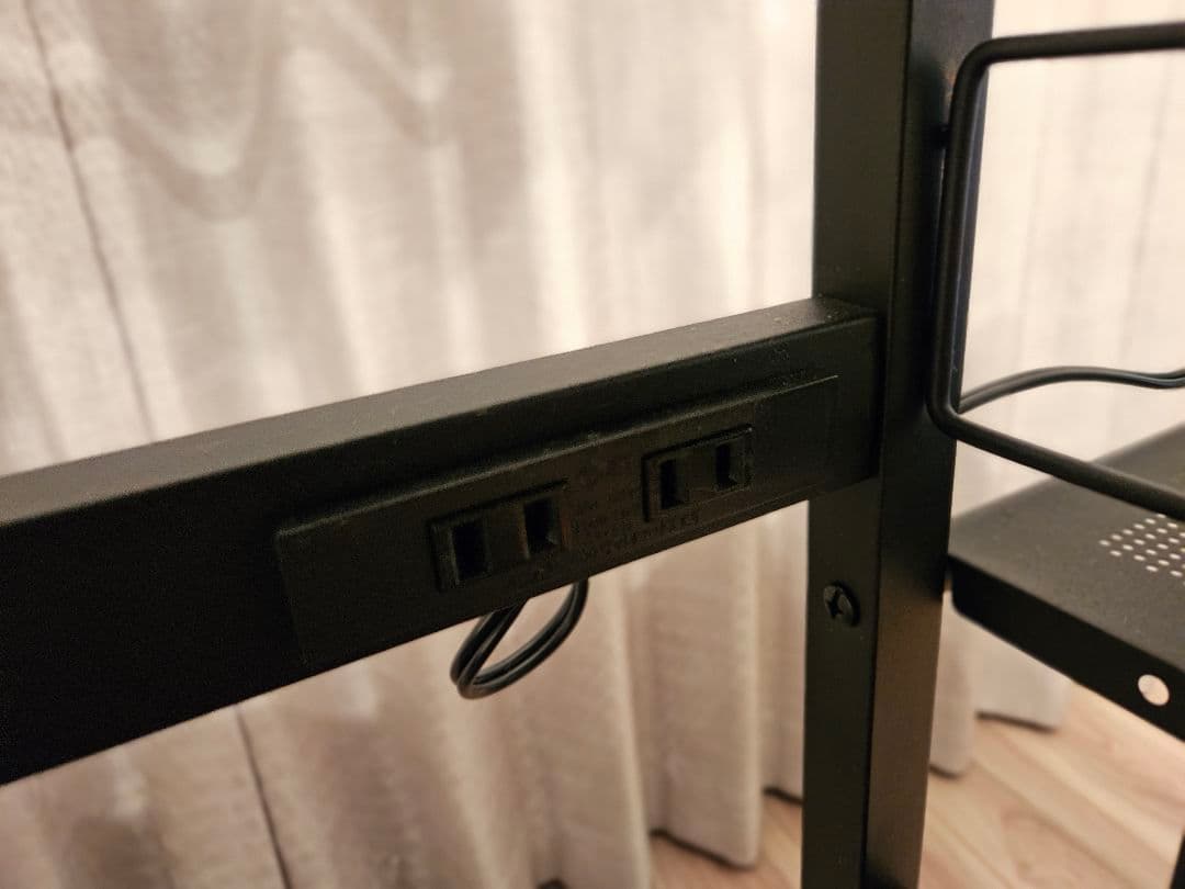 美品 キッチンラック コンセント付き