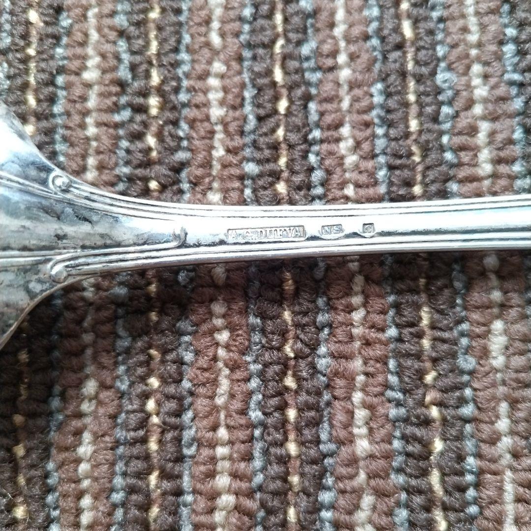 【アンティーク】1884年？スウェーデンDUFVA社　洋白／洋銀　スプーン