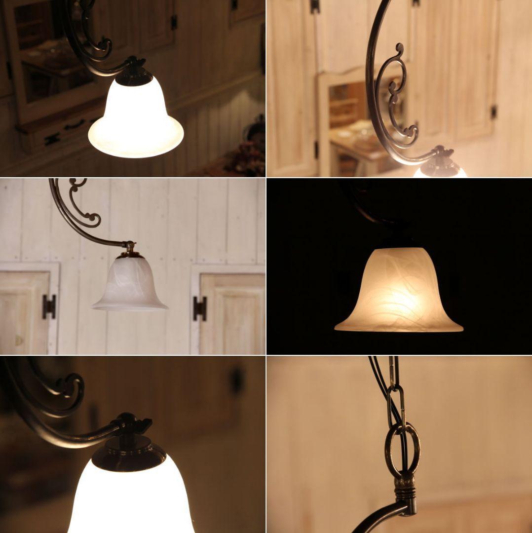 クレセント　ムーン　真鍮　三日月形　マーブル　サンドガラス　ゴシック　ランプ