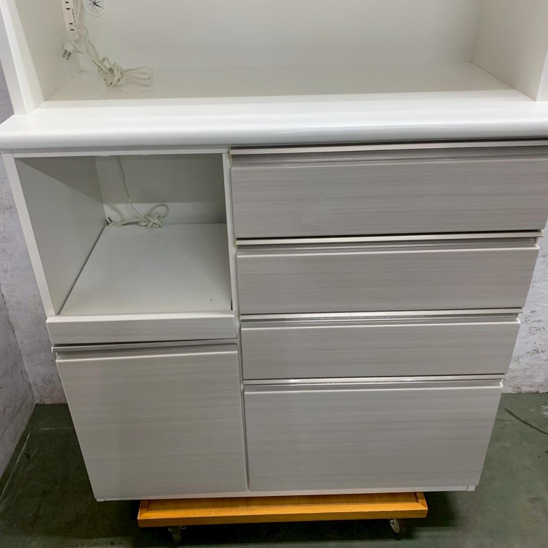 ニトリ キッチンボード ホワイト W1000×D500×H2050 Y2364