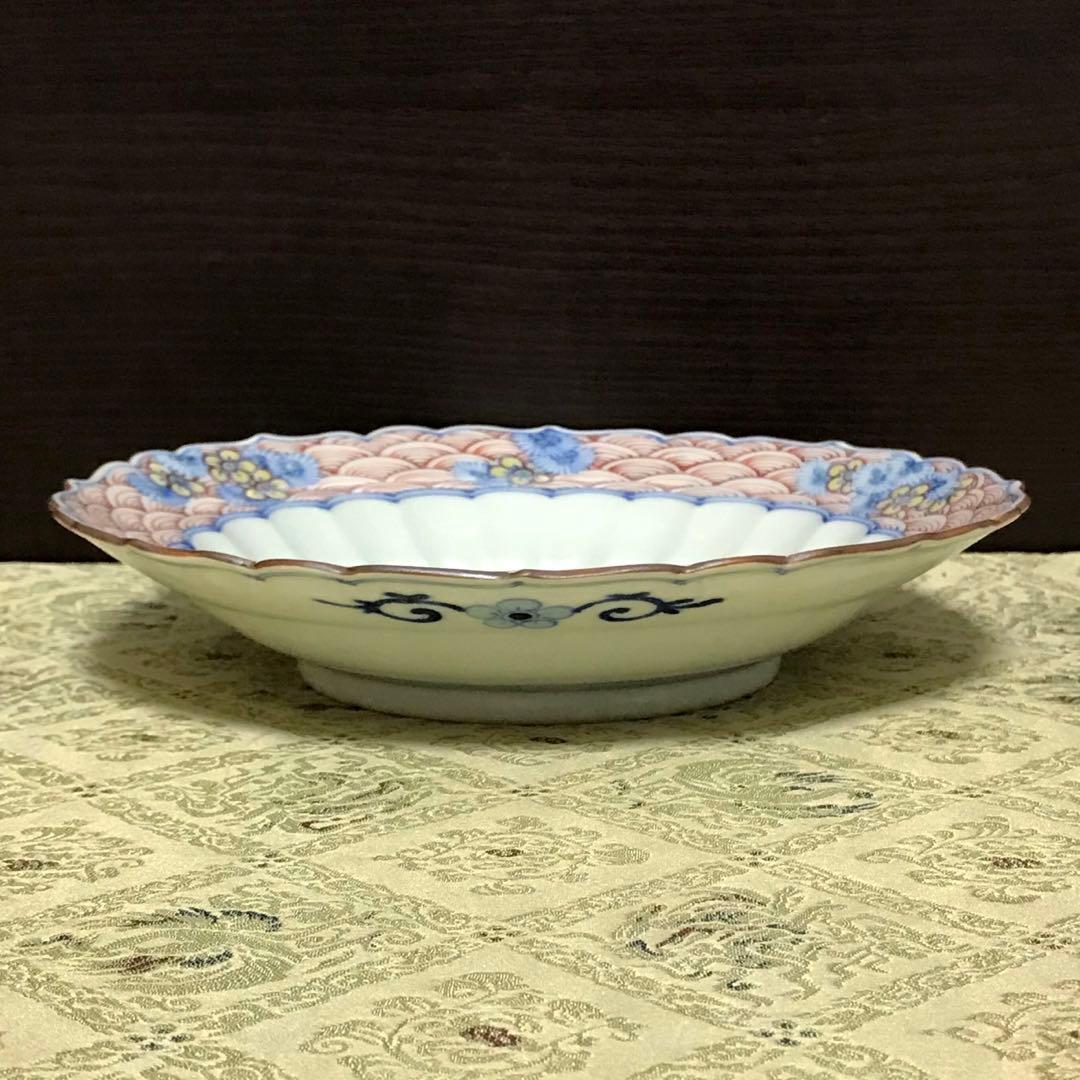 未使用保管品✨九谷焼 銀泉窯 色絵鳳凰文 7号皿✨三浦晃禎 皿 中皿