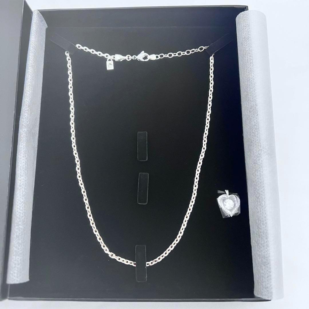 レダ Leda ダンシングストーン ハート型 ネックレス Silver925