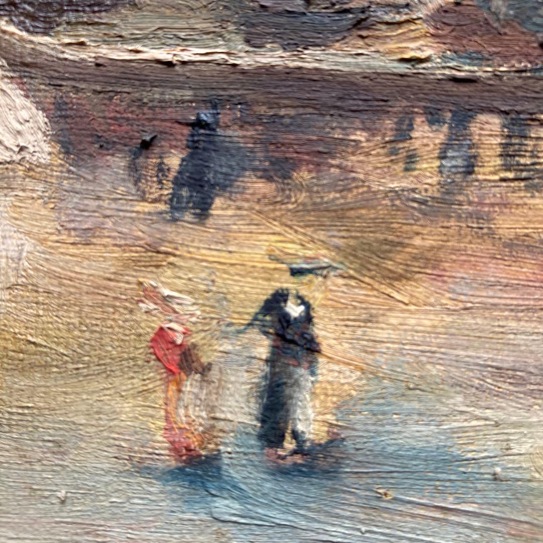 ルノアール模写生田実Place de laTrinite額44×53絵24×43