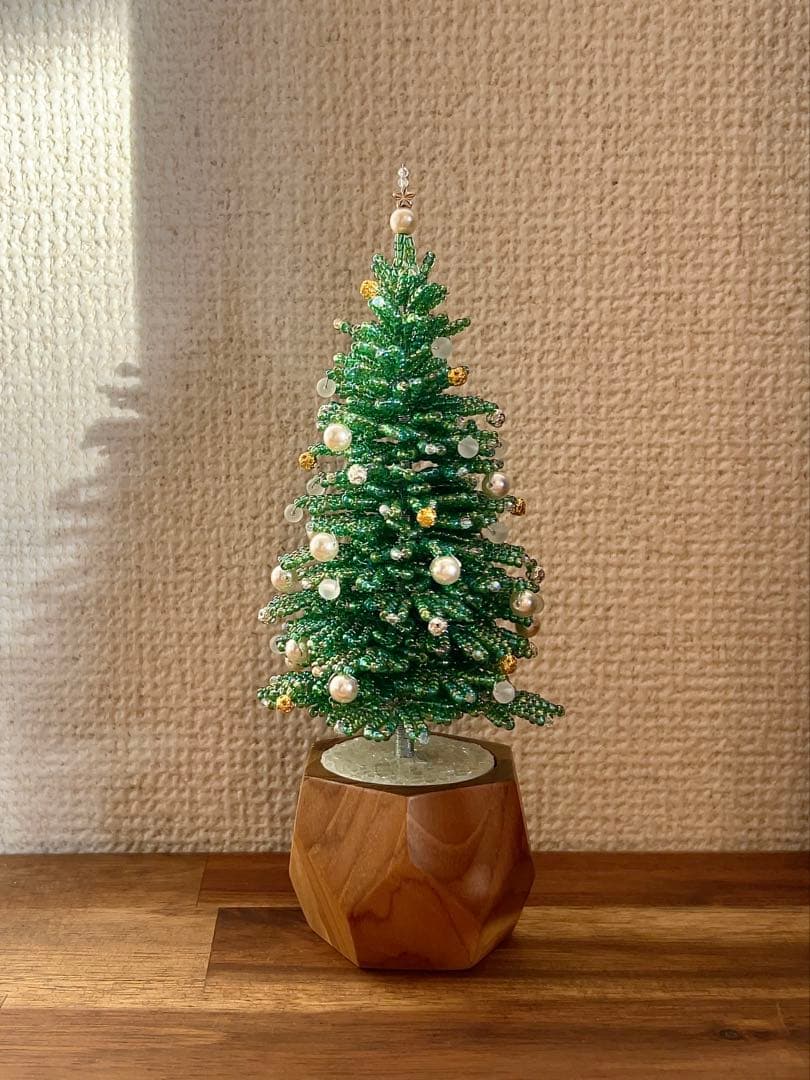 ビーズのクリスマスツリー【ハンドメイド】
