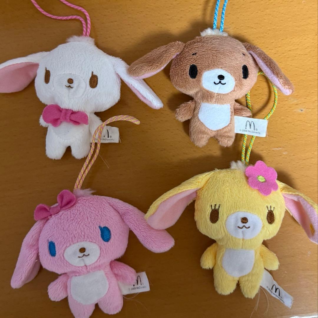 シュガーバニーズ マスコット 4点セット マクドナルド - メルカリ