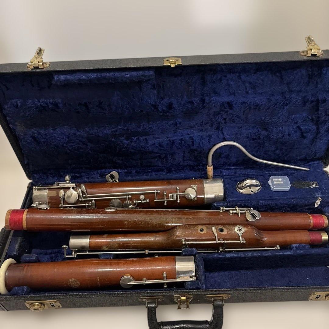 OH済】Huller ドイツ製ファゴット 全タンポ交換 バスーン クルスペ