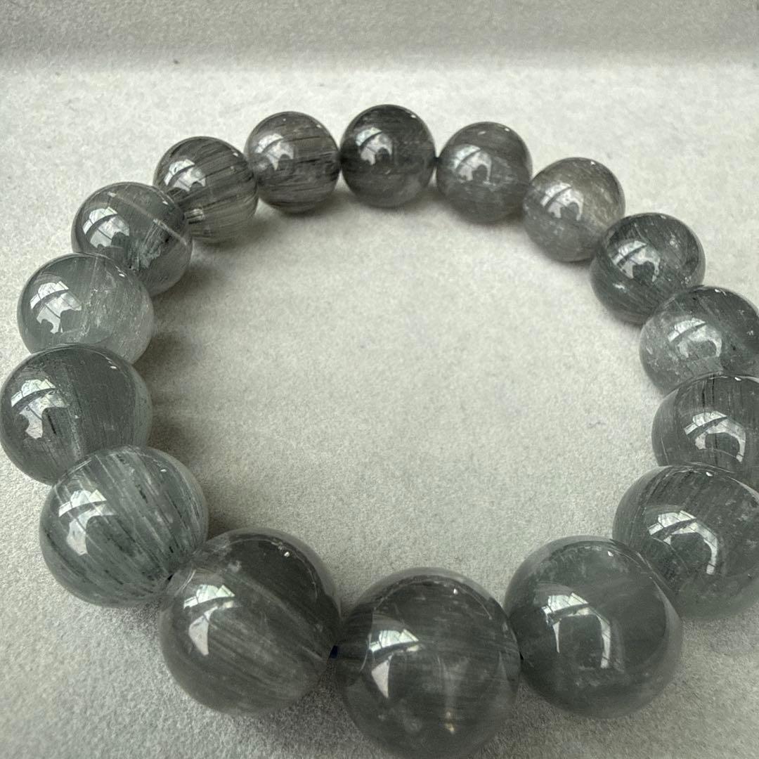 天然石ブレスレット 高品質 ブルールチルサゲニティッククォーツ