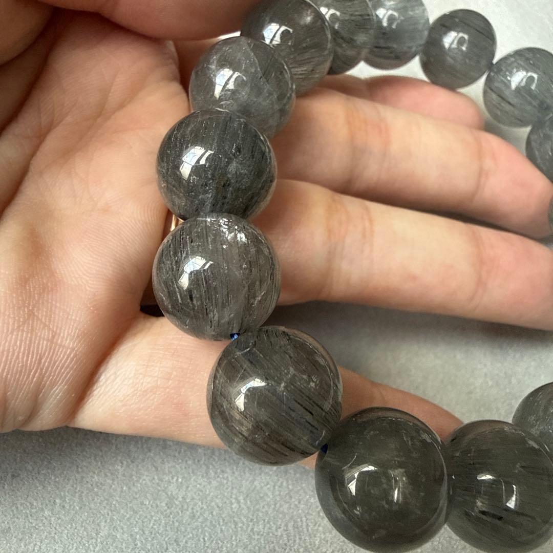 天然石ブレスレット 高品質 ブルールチルサゲニティッククォーツ