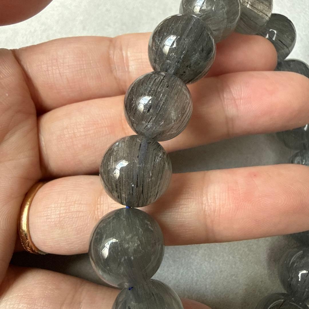 天然石ブレスレット 高品質 ブルールチルサゲニティッククォーツ