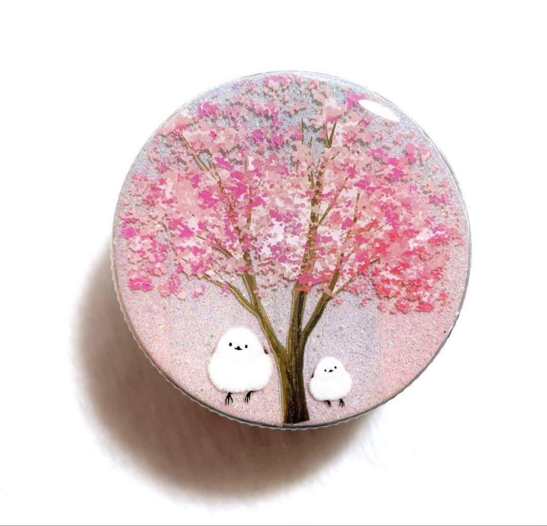 シマエナガ❁⃘*.゜レジンチャーム 桜