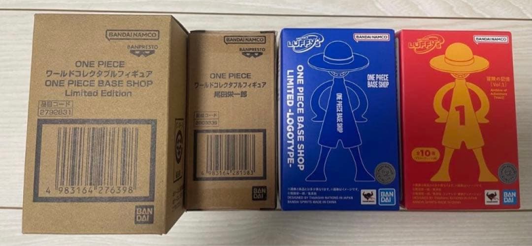 4点set◇ワンピースベースショップ ワーコレ Luffy's 尾田栄一郎