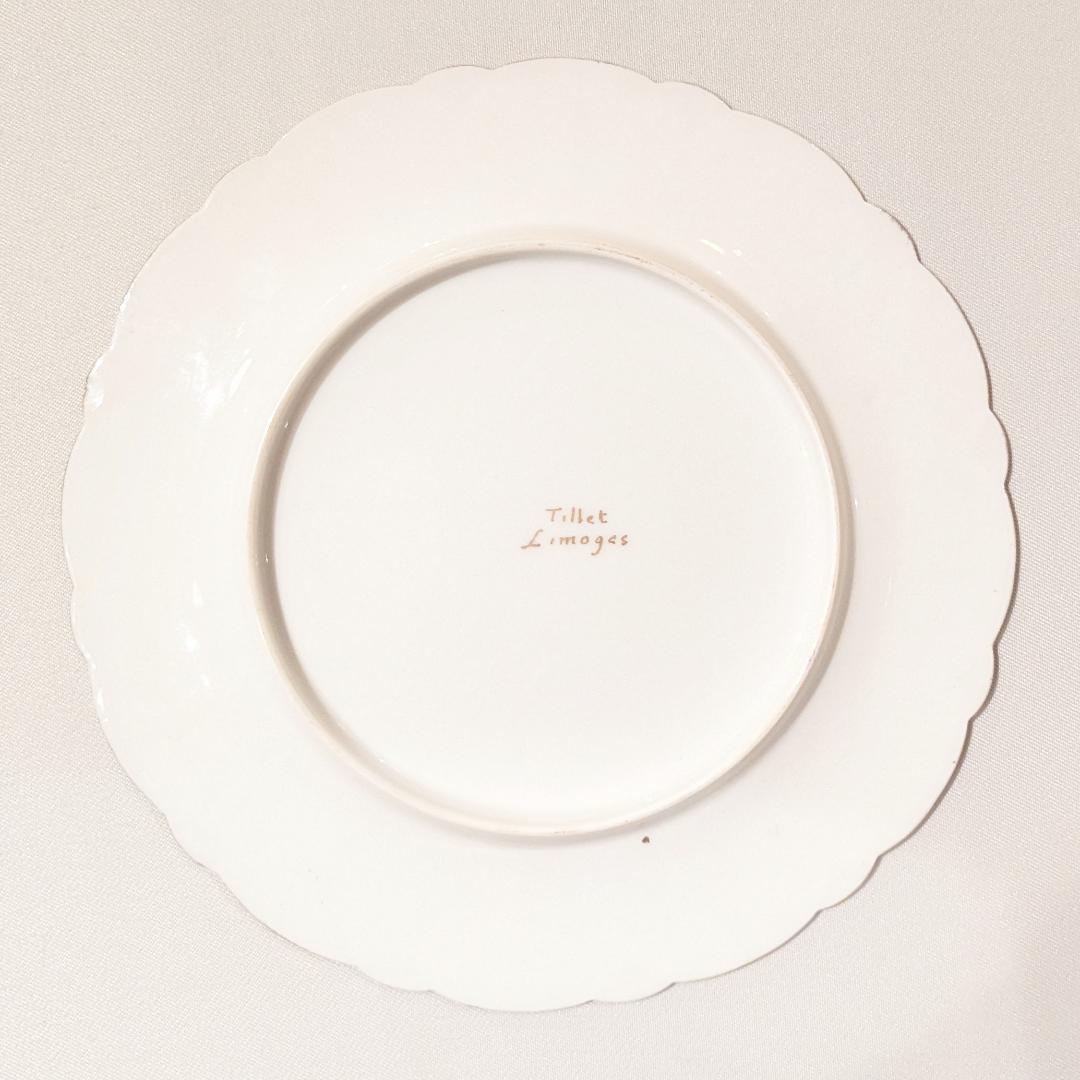 フランス　リモージュ　天使　エンジェル　プレート　音楽　アンティーク