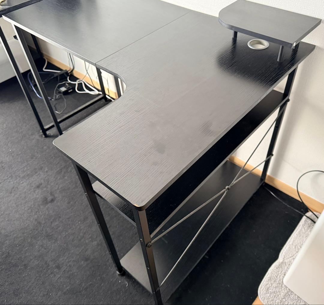 右L字型ゲーミングデスク