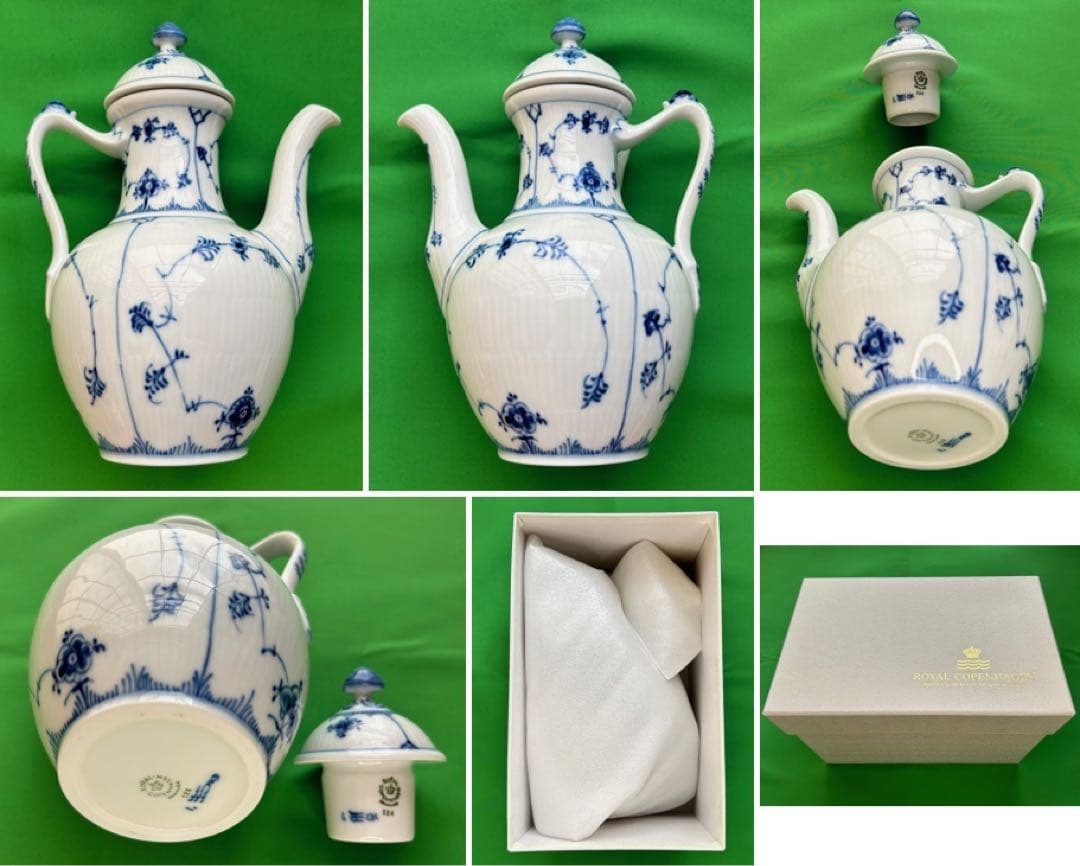 ★ ロイヤルコペンハーゲン ブルーフルーテッド プレイン　新品８種類セット ★