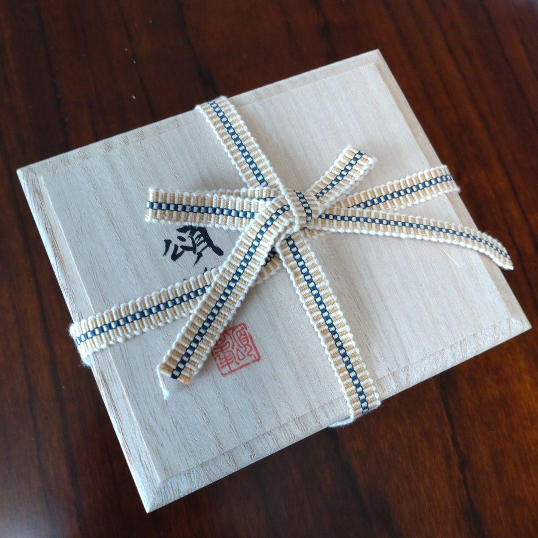 【新品未使用】 薩摩切子　箸置　頌峰作『明星』 薩摩切子の 箸置