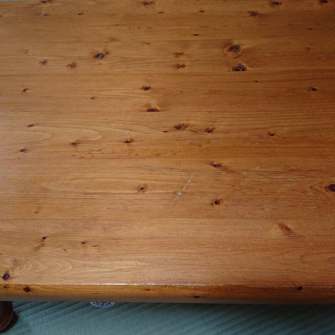 【天然木】 ローテーブル カントリー調