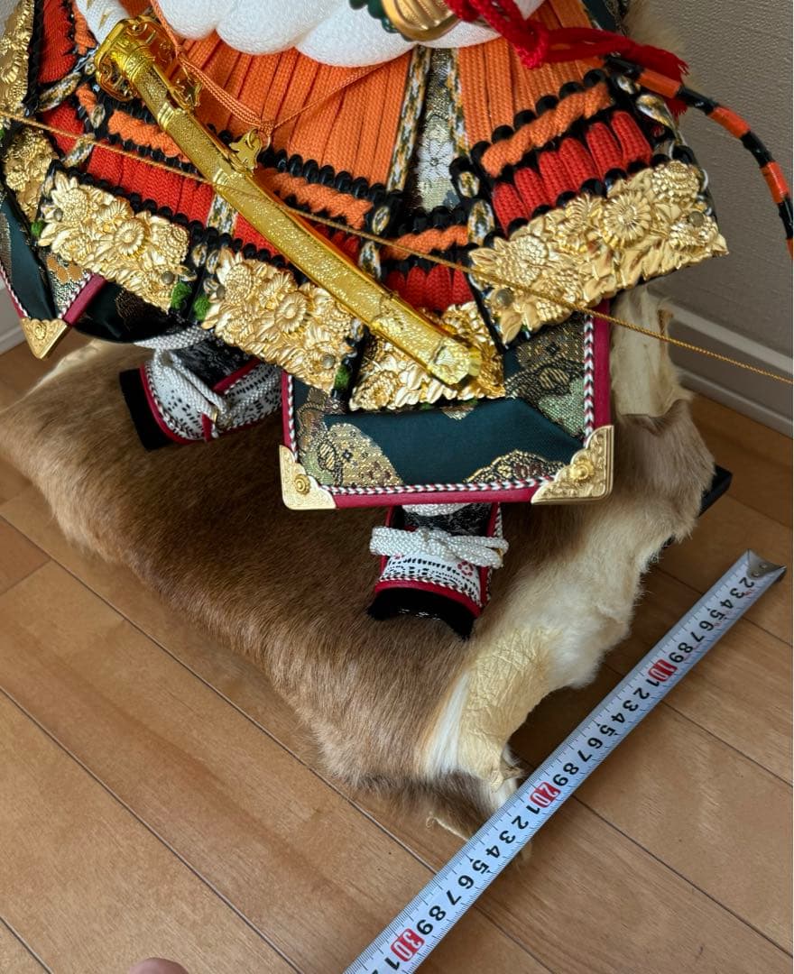 五月人形　子供大将飾　黑一曙 峰月　鎧着武者人形　端午の節句