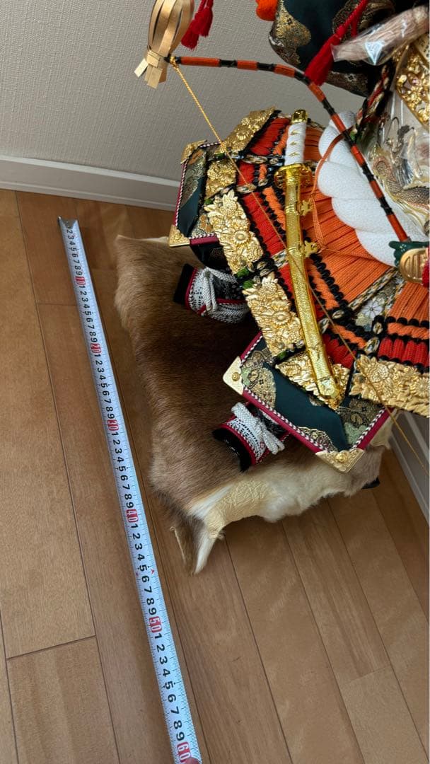 五月人形　子供大将飾　黑一曙 峰月　鎧着武者人形　端午の節句