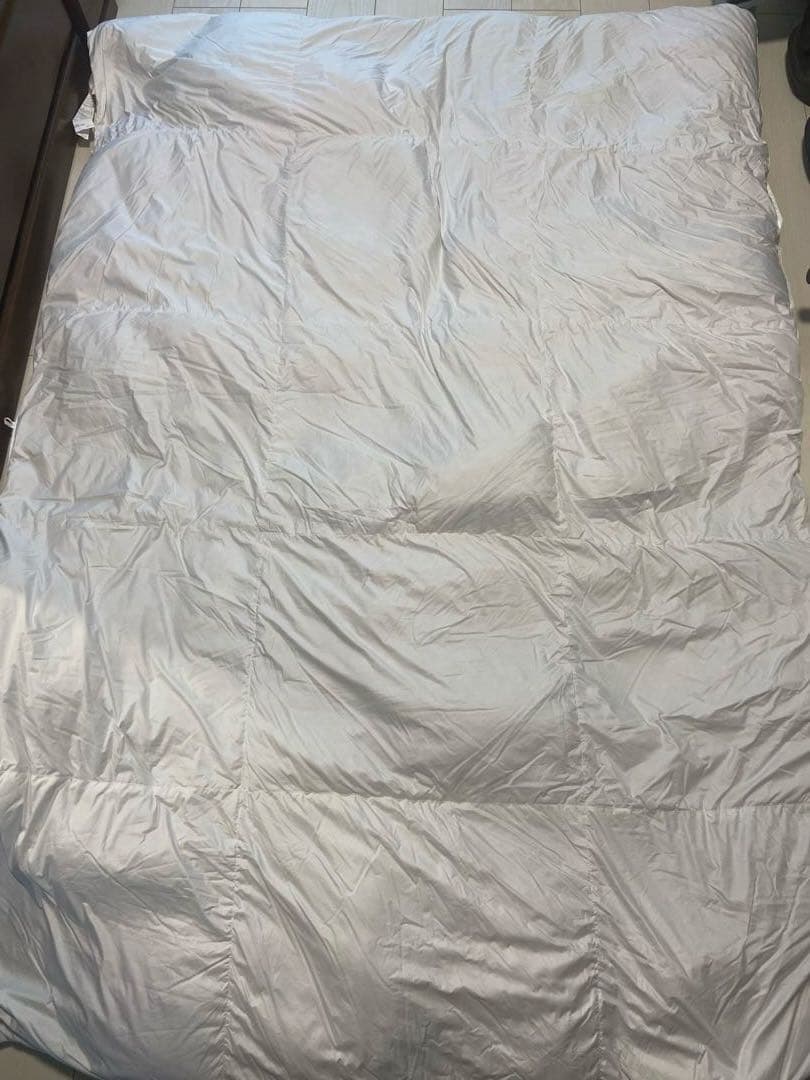 【アカシック】ニトリ 羽毛掛け布団　プレミアム シングル①