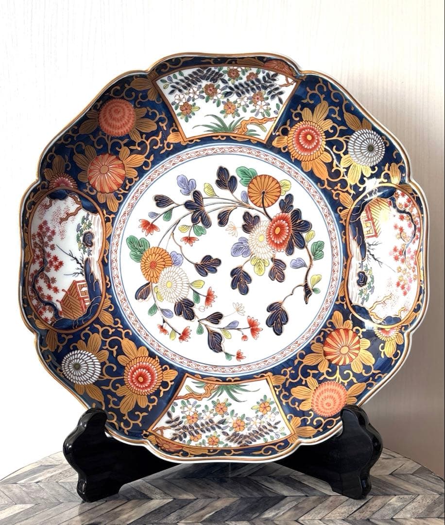 美品☆有田焼 其泉窯 琳派古伊万里 盛皿 - メルカリ
