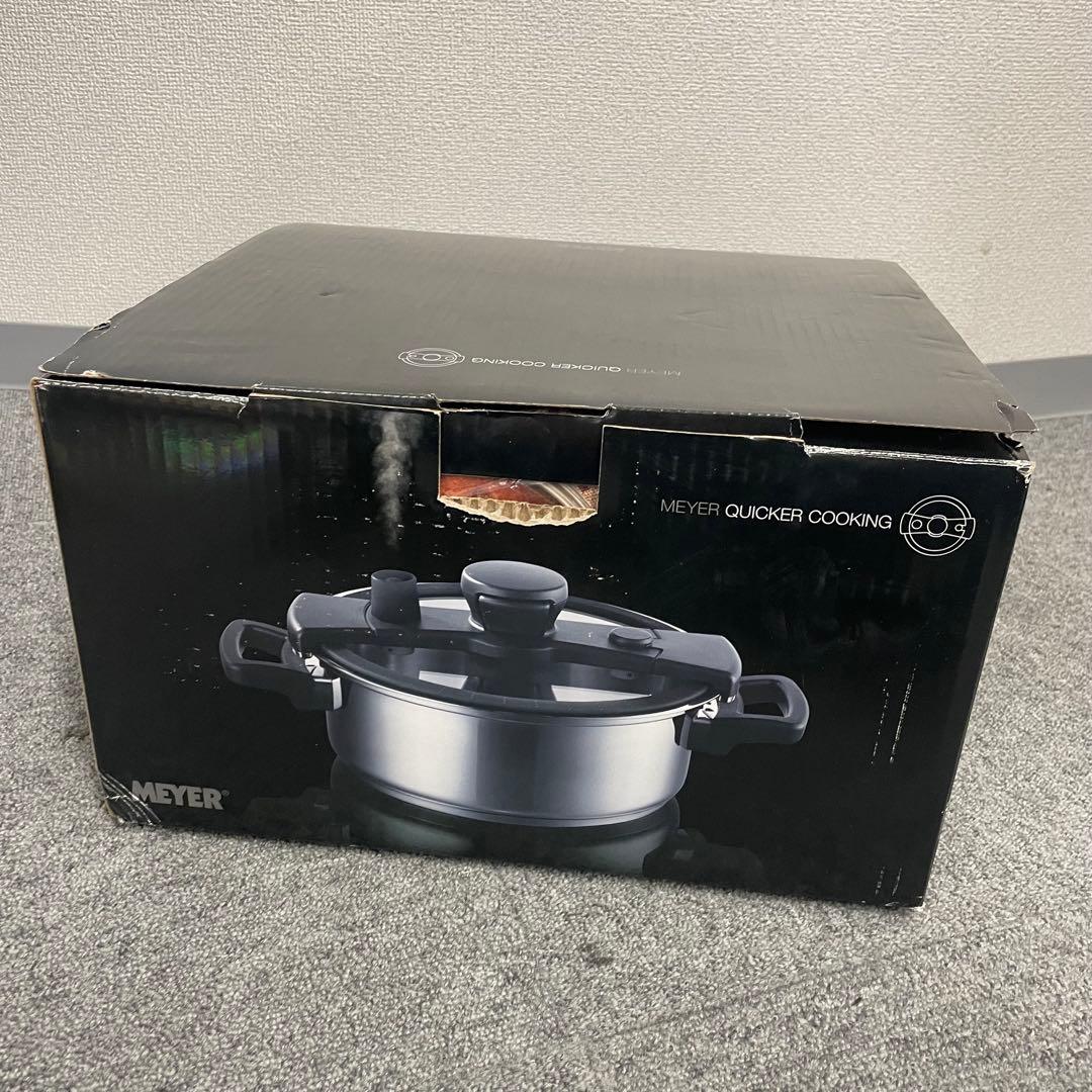 未使用 MEYER マイヤー クイッカークッキング 24cm 4.0L レッド