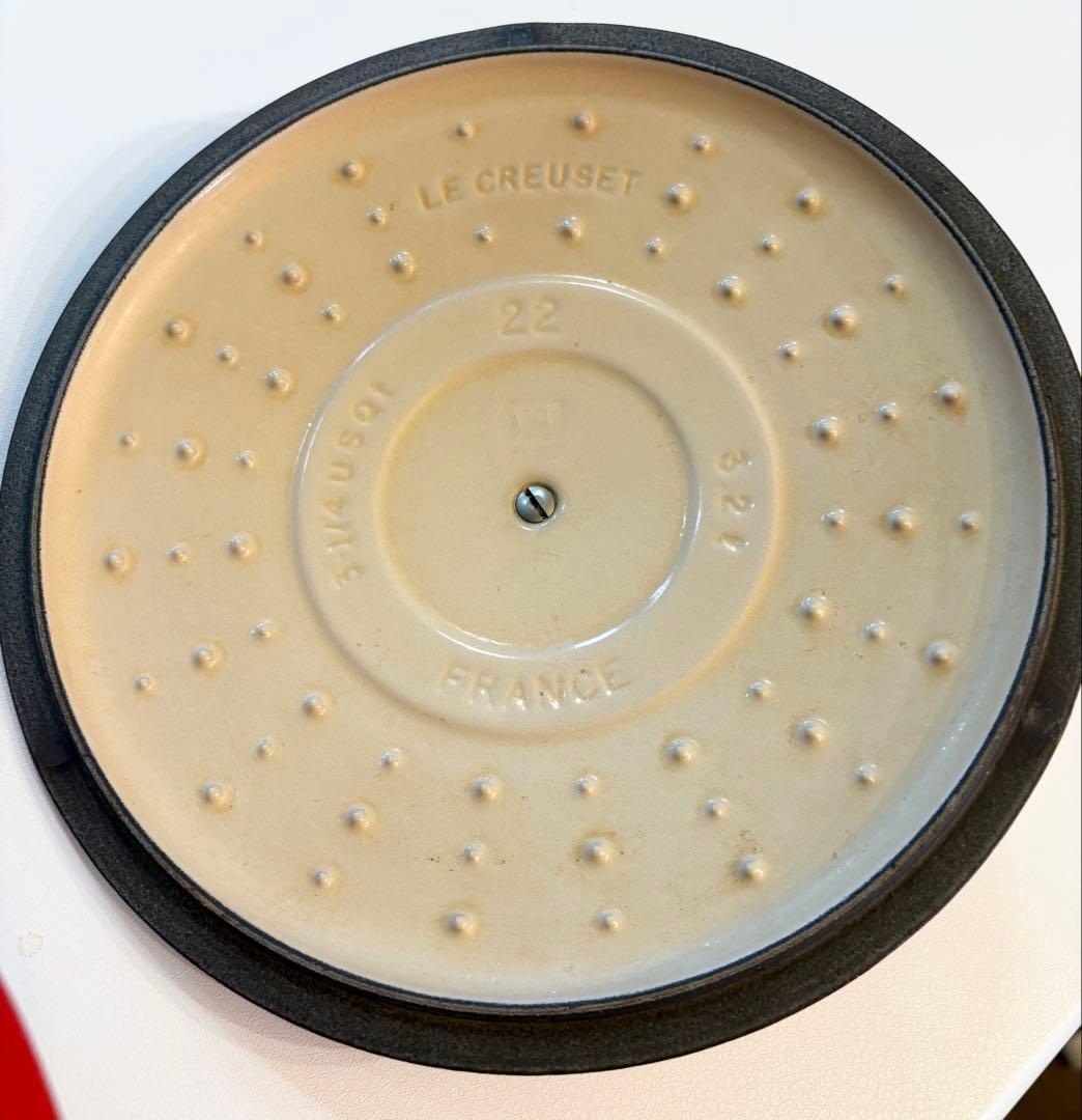 ル・クルーゼ センセーション ココットロンド 22cm チェリーレッド