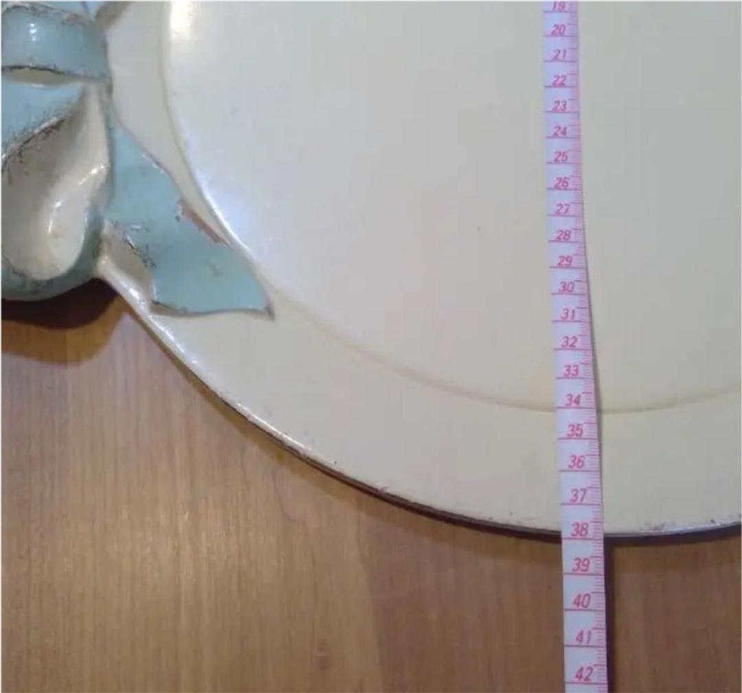 【希少価値◎】フィレンツェ トレイラウンド38×47cm ホワイト／ブルー