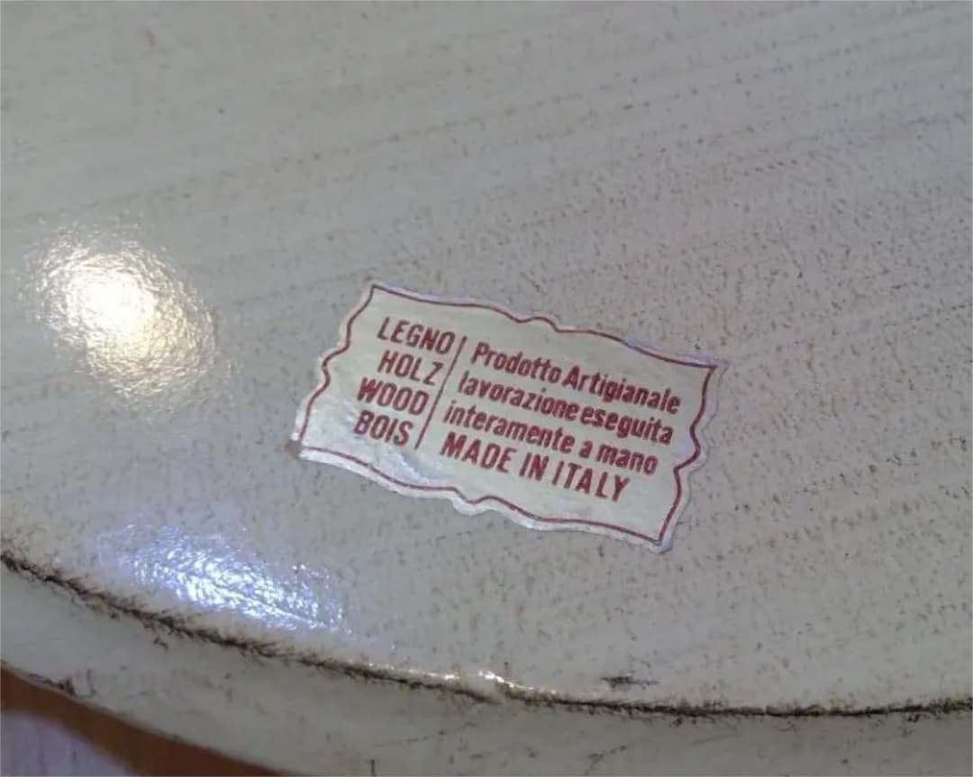 【希少価値◎】フィレンツェ トレイラウンド38×47cm ホワイト／ブルー