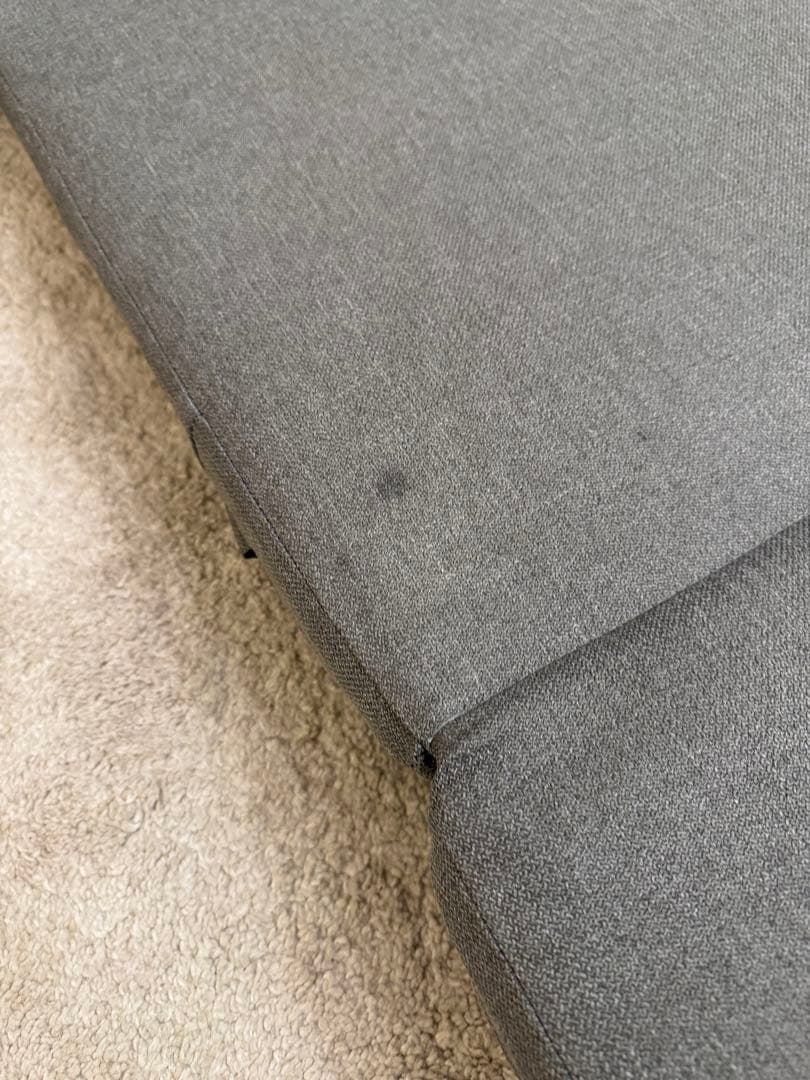 ソファベッド モールド成形 シンプルデザイン グレー