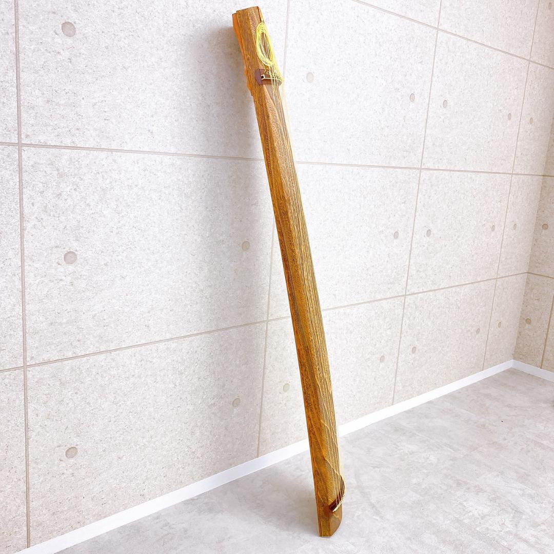 十三絃 和琴（琴袋・琴座付き）蒔絵・七宝装飾入り 和楽器